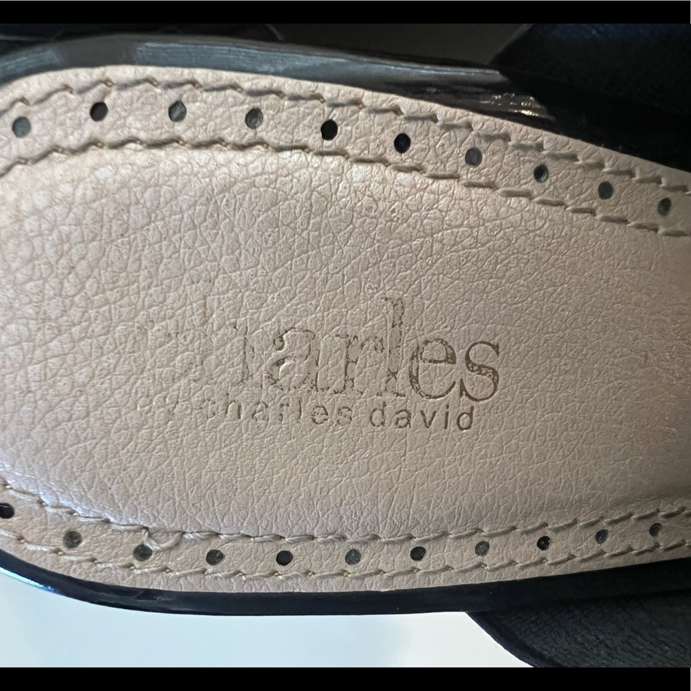 Charles David Black Sandals. Size 11. Worn once.  🌸 - Picture 8 of 9